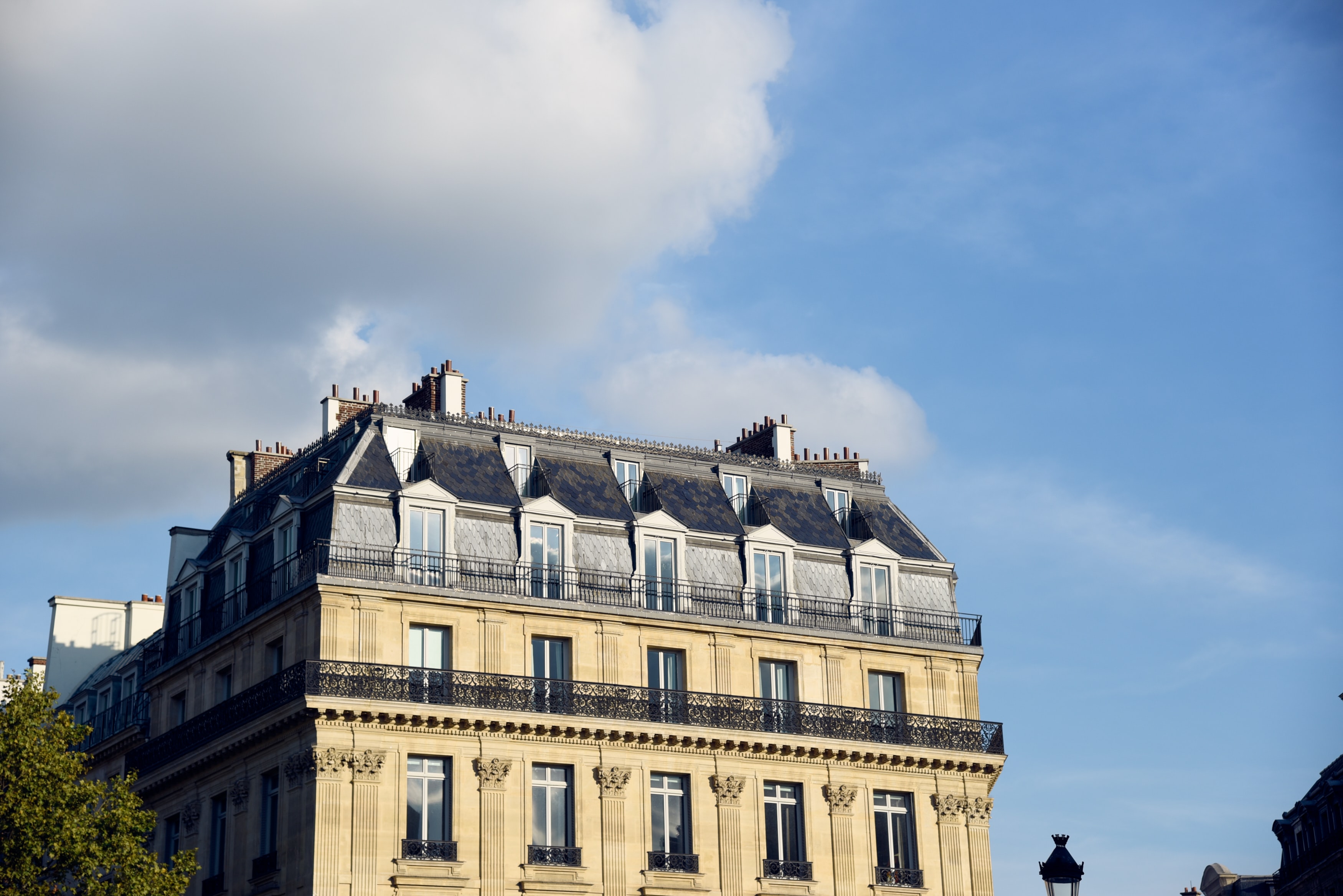 immeuble de bureaux haussmannien à Paris